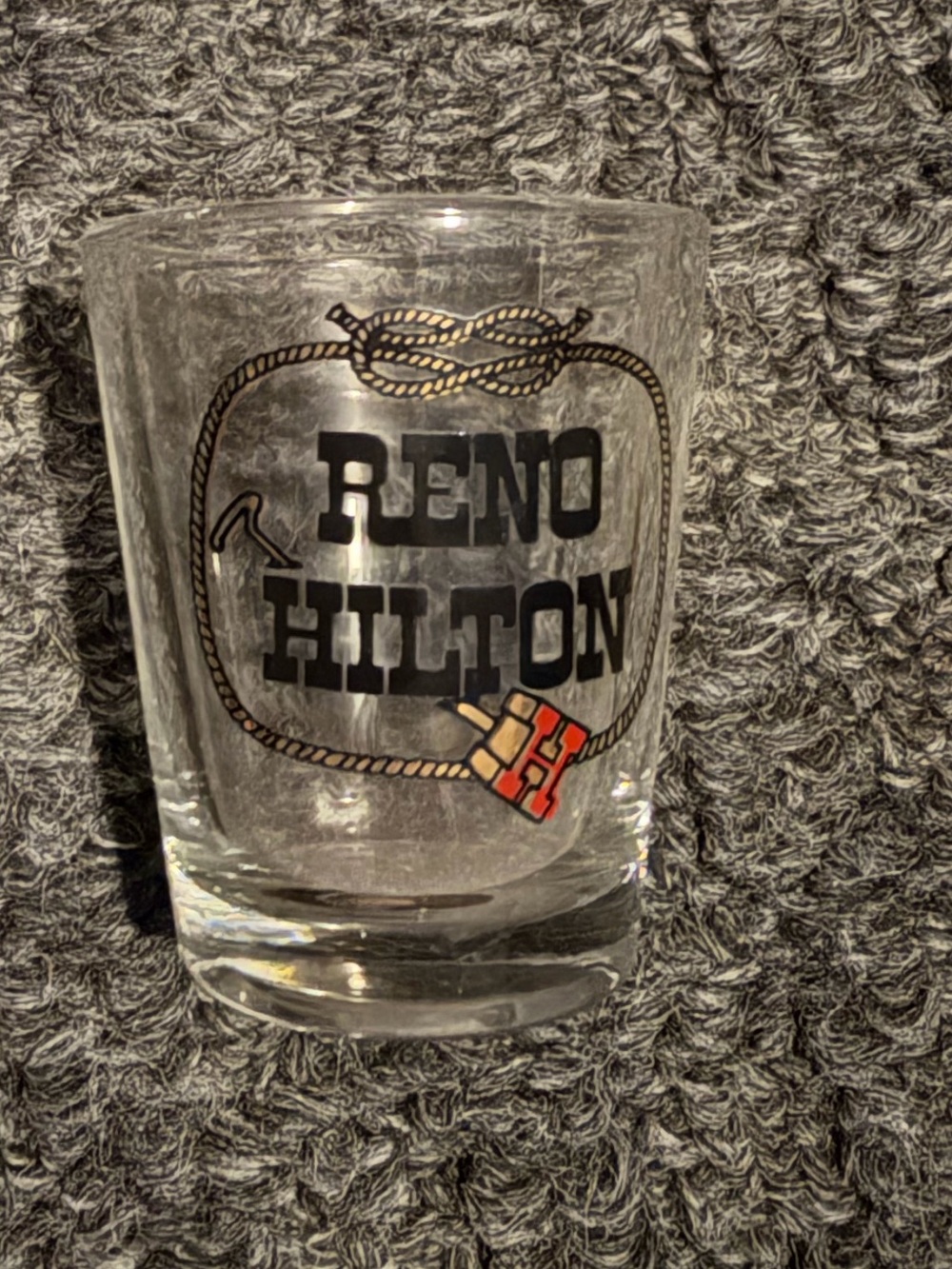 Reno Hilton souvenir shot glass